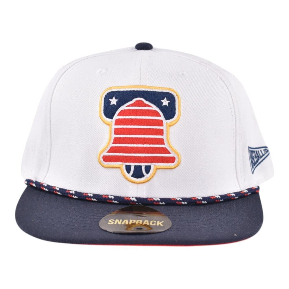 Baseballism Liberty Bell Rope Snap Back Hat NWT